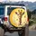 Baby Giraffe Daisies Butterflies Lemon - Wildlife Lover Gift Spare Tire Cover - 10
