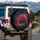 Crimson Rose Swirling Butterflies Cosmic - Home Decor Gift for Nature Lovers Spare Tire Cover - 3