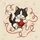 Tuxedo Cat Pouncing Red Yarn Ball with Paw Prints - Home Decor Gift for Cat Lover Spare Tire Cover - 6