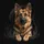 Prominent German Shepherd Dog Paws Front Facing - Dog Lover Gift Spare Tire Cover - 6