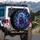 Roaring Lion Celestial Figure Galaxy Nebula - Cosmic Decor Gift for Space Enthusiast Spare Tire Cover - 3
