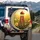 Wooden Wind Chime Swaying Yellow Wildflowers Field - Home Decor Gift for Garden Lover Spare Tire Cover - 3