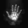 Human Hand Dog Paw Realistic Prints Charcoal Black White Smoke Wisps - Pet Owner Gift Spare Tire Cover - 6
