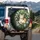 Ginger Tabby Kitten Garden Blossoms - Cat Lover Home Decor Gift Spare Tire Cover - 3