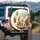 Fluffy Puppy Dogs Beige Cushion - Home Decor Gift for Dog Lover Spare Tire Cover - 3