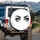 Wide Open Human Eyes Intense Watchful Gaze - Graphic Novel Fan Gift Spare Tire Cover - 3
