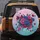 Symmetrical Roses Floral Botanical Tendrils - Home Decor Gift for Garden Lover Spare Tire Cover - 5