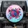 Symmetrical Roses Floral Botanical Tendrils - Home Decor Gift for Garden Lover Spare Tire Cover - 1