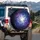 Iridescent Butterflies Glowing Nebula - Travel Essential Butterfly Lover Gift Spare Tire Cover - 3