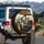 Grey Aliens Vehicle Interior Desert Road Trip Scene - Sci-Fi Lover Travel Essentials Gift Spare Tire Cover - 3