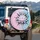 Iridescent Crystal Lotus Flower Multifaceted Refraction - Home Decor Gift Spare Tire Cover - 3