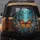 Monarch Butterflies Flying Swarm Twilight Garden Bokeh Lights - Wildlife Lover Gift for Travel Spare Tire Cover - 5