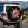 Japanese Chrysanthemum Daisy Floral Field - Home Decor Gift for Flower Lover Spare Tire Cover - 3