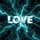 LOVE Luminous Fractured Ice Swirling Fluid Teal Cyan Energy Streams - Love Statement Piece Spare Tire Cover - 6