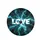 LOVE Luminous Fractured Ice Swirling Fluid Teal Cyan Energy Streams - Love Statement Piece Spare Tire Cover - 4