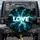 LOVE Luminous Fractured Ice Swirling Fluid Teal Cyan Energy Streams - Love Statement Piece Spare Tire Cover - 1