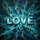 LOVE Cracked Ice Liquid Marbled - Modern Decor Gift Spare Tire Cover - 6