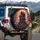 Haunted Gothic Mansion Jack-o'-lanterns Full Moon - Halloween Party Decor Spare Tire Cover - 3