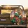 Green Scaly Dinosaurs Santa Hats Christmas Tree Snowflakes - Christmas Gift Spare Tire Cover - 2