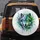 Split Wolf Head Glowing Eyes Crystalline Mist - Wildlife Lover Home Decor Gift Spare Tire Cover - 5
