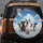 Diverse Great Danes Majestic Blue Sky White Clouds - Dog Lover Gift Spare Tire Cover - 5