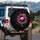 Pink Flamingo Glitter Bokeh Sparkle - Bird Lover Celebration Gift Spare Tire Cover - 3