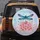 Galaxy Wing Iridescent Dragonfly Pink Daisy Flowers - Nature Lover Gift Spare Tire Cover - 5