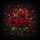 Velvet Red Rose Bouquet Petals Dew Drops Opulent Black - Floral Decor Gift Spare Tire Cover - 6