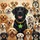 Smiling Diverse Dogs Black Dog Star Tag Gathering - Dog Lover Gift Spare Tire Cover - 6