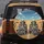 Smiling Skeletal Figures Driving Long Desert Highway - Adventure Road Trip Gift Spare Tire Cover - 5