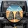 Smiling Skeletal Figures Driving Long Desert Highway - Adventure Road Trip Gift Spare Tire Cover - 1