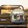 Pugs Driving Road Trip Landscape - Travel Essentials for Dog Owners Spare Tire Cover - 2