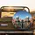Shocked Skeletons Desert Highway Police Car Chase - Halloween Party Gift Spare Tire Cover - 2