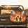 Firefighters Battling Inferno Landscape - First Responders Tribute Gift Spare Tire Cover - 2