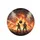Firefighters Battling Inferno Landscape - First Responders Tribute Gift Spare Tire Cover - 4