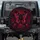 Crimson Butterfly Red Roses Gothic Vines Floral Filigree - Home Decor Gift Spare Tire Cover - 1