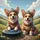 Corgis in Beanies Spectacles on Rolling Hills Path - Adventurous Dog Lover Gift Spare Tire Cover - 6