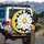 Prominent Daisy Floral Full Bloom - Home Decor Gift for Garden Lover Spare Tire Cover - 3