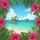 Tropical Beach Ocean Rocky Islands Blue Sky Hibiscus Palm Foliage - Travel Essentials Spare Tire Cover - 6