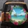 Tropical Beach Ocean Rocky Islands Blue Sky Hibiscus Palm Foliage - Travel Essentials Spare Tire Cover - 5