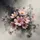 Blush Pink Cosmos Flowers Dark Smoke - Home Decor Gift for Flower Lovers Spare Tire Cover - 6