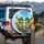 Skeletal Figures Fedoras Driving - Travel Adventure Gift Spare Tire Cover - 3