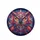 Wise Owl Glowing Eyes Psychedelic Swirls Mandala - Home Decor Gift Spare Tire Cover - 4