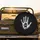 Human Handprint Animal Paw Print Overlap - Animal Lover Gift Spare Tire Cover - 2