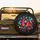 Vibrant Butterflies Chrysanthemums Daisies Foliage - Butterfly Lover Gift Spare Tire Cover - 2