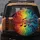Musical Notes Staff Lines Organic Color Waves - Vehicle Decor Gift for Music Enthusiasts Spare Tire Cover - 5