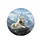 White Maned Lion Alpine Mountain Landscape - Wildlife Lover Gift Spare Tire Cover - 4
