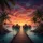 Overwater Bungalows Wooden Boardwalk Tropical Sunset - Travel Essentials Gift Spare Tire Cover - 6