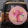 Pink Cowboy Hat Boot Gold Horseshoe Disco Ball - Glamorous Cowgirl Decor Gift Spare Tire Cover - 5