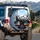 Panda Bears Driving Urban City - Wildlife Lover Travel Gift Spare Tire Cover - 3